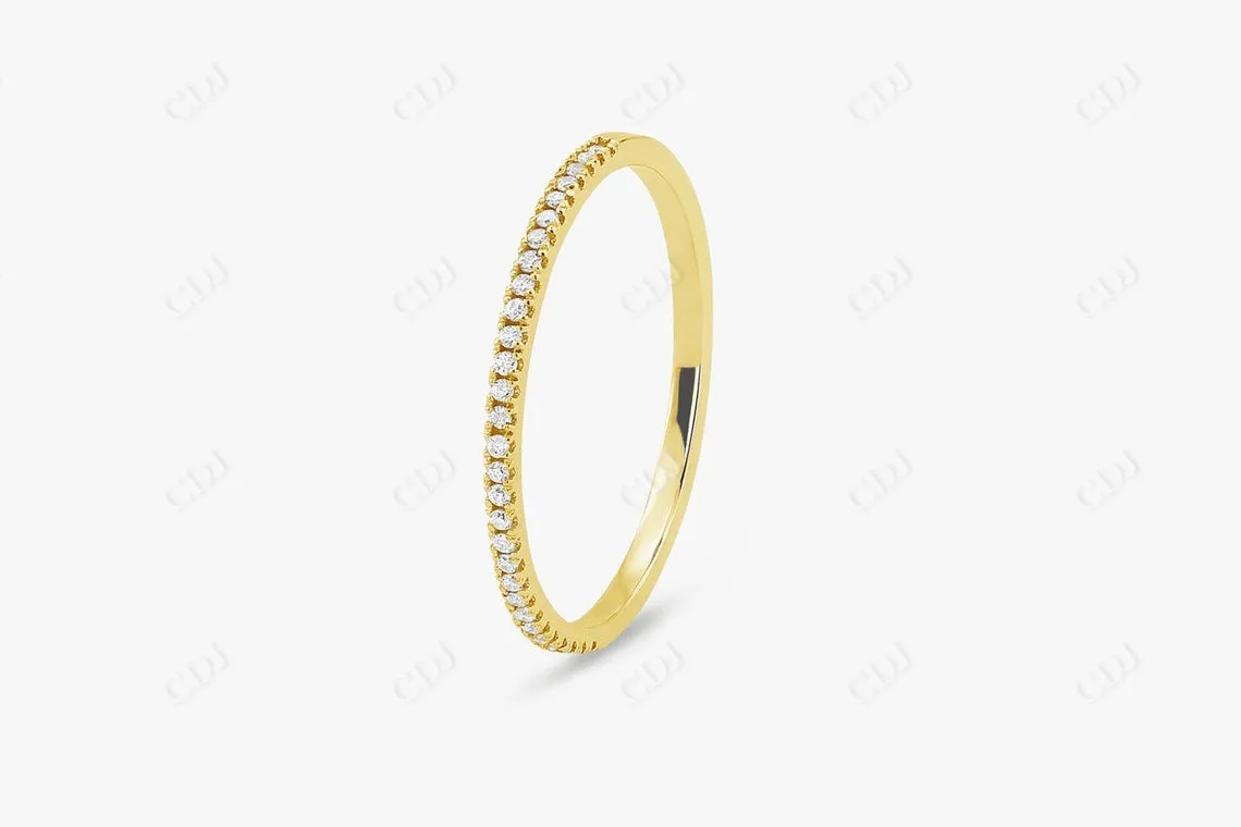 0.20CTW Lab Grown Diamond Ultra Thin Stacking Wedding Band