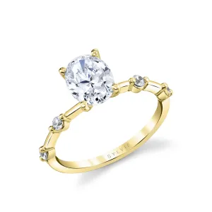 14K Yellow Gold 'Eniko' Classic Round Diamond Engagement Ring