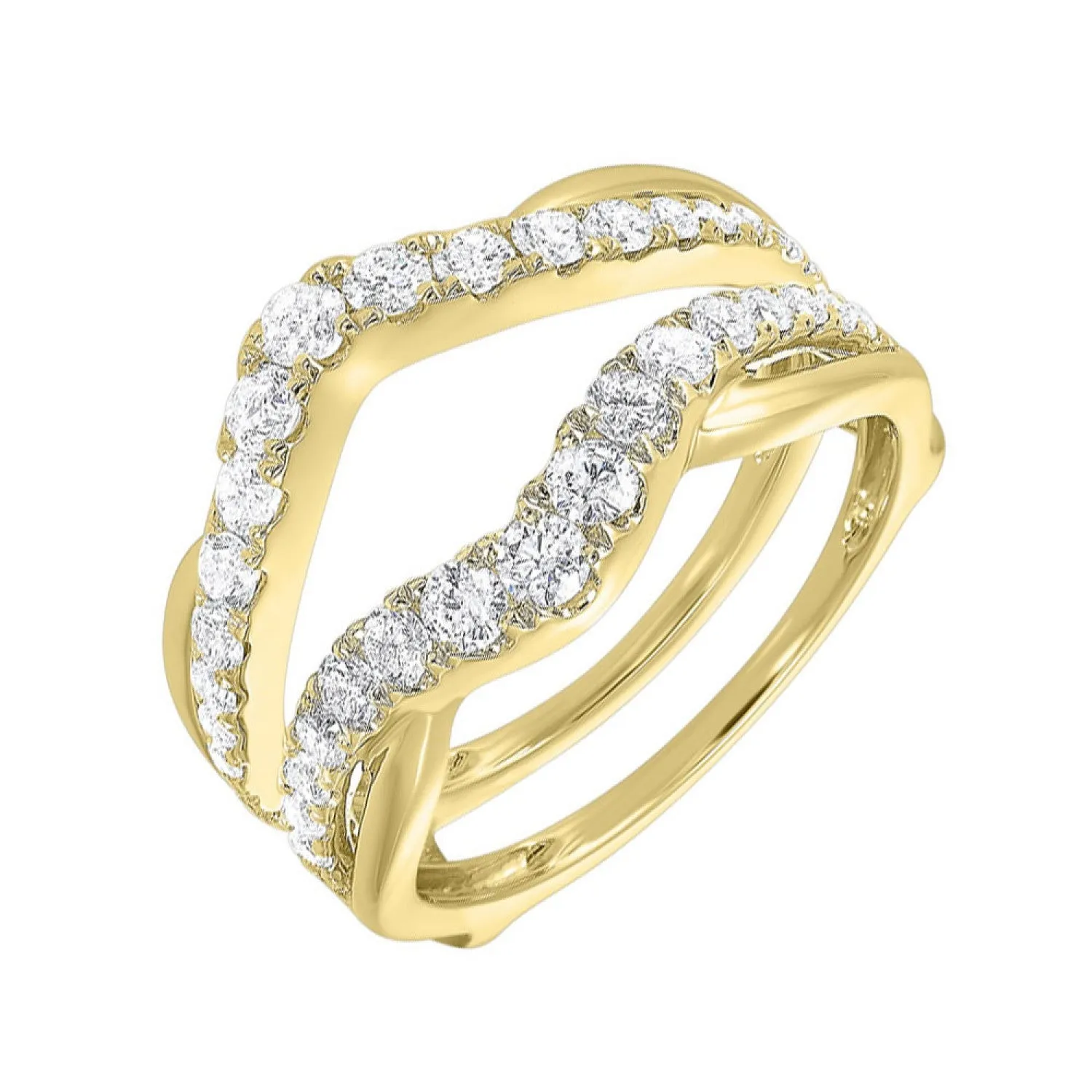 14KT Diamond(1CTW) Ring Enhancer-Available in Rose, Yellow and White