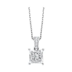 14KT White Gold & Diamond Tru Reflection Neckwear Pendant  - 1/4 ctw