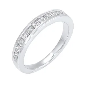 14KT WHITE GOLD DIAMOND (1/4CTW) BAND