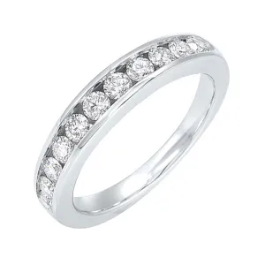 14KT WHITE GOLD DIAMOND(1/4CTW) BAND