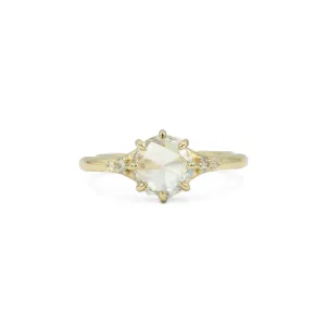 14ky 1.76ct Rose-Cut Lab-Grown Diamond Ring