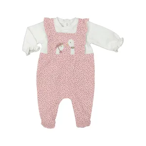 2605 Mayoral Soft Leaf Print Dungaree