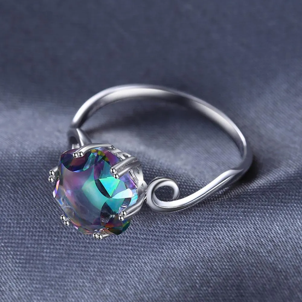 3.2ct Rainbow Fire Mystic Topaz Ring