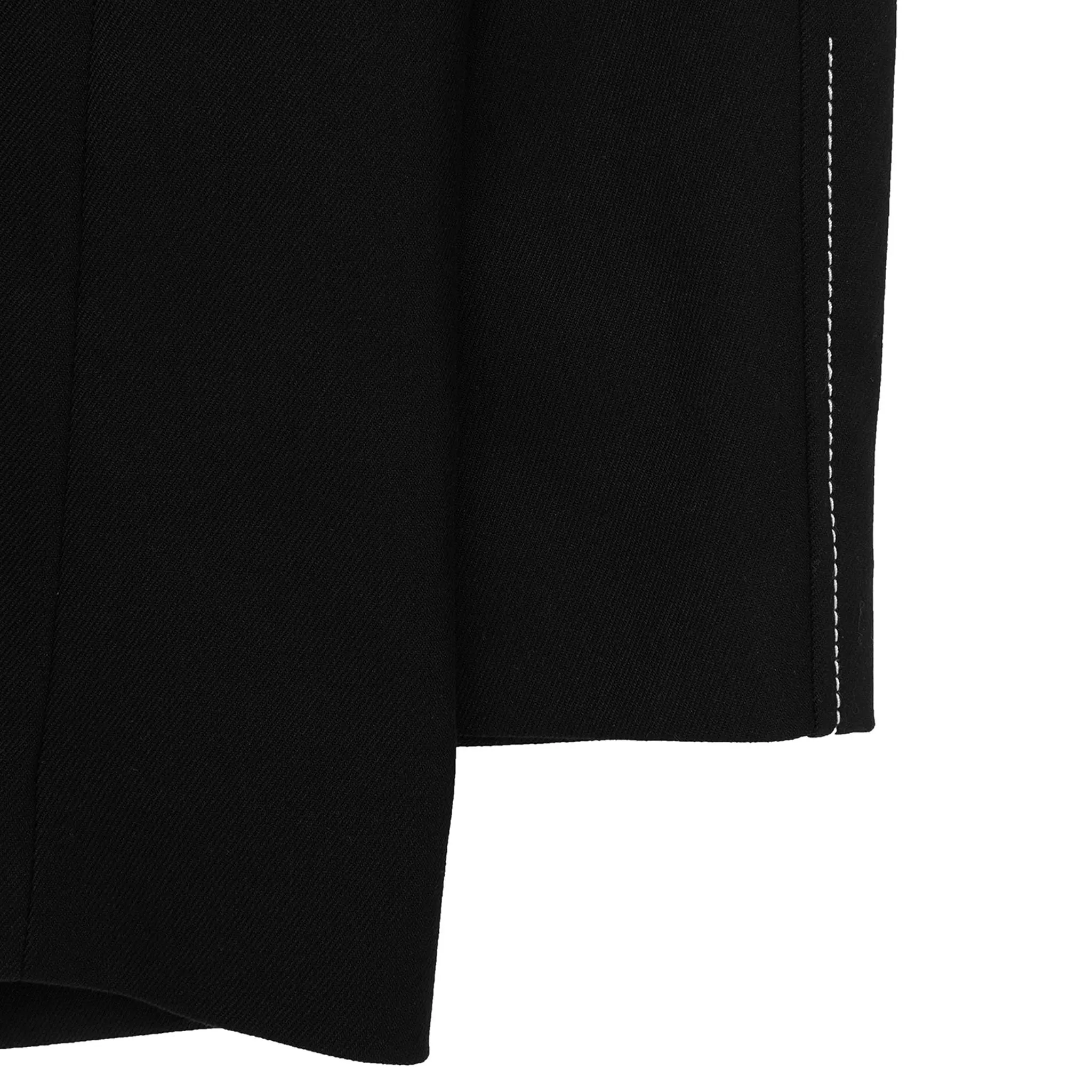 ADD Contrast Stitch Blazer Black