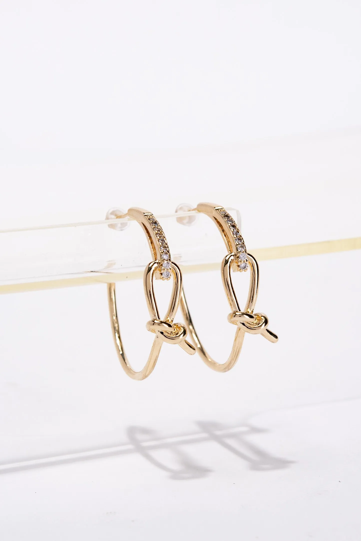 Alice White Gold Plating  Hoop Earrings - Gold