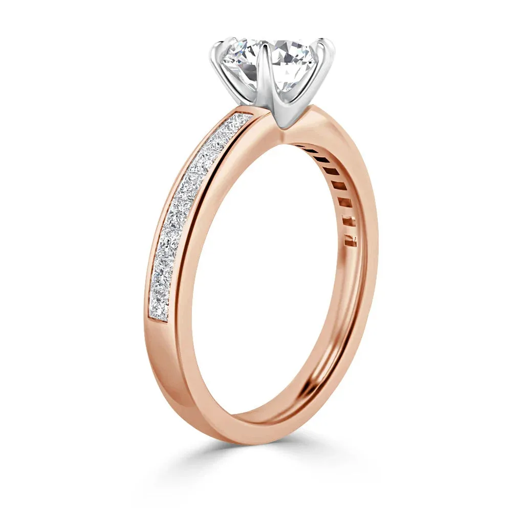 Amelia - 18ct Rose Gold - Round