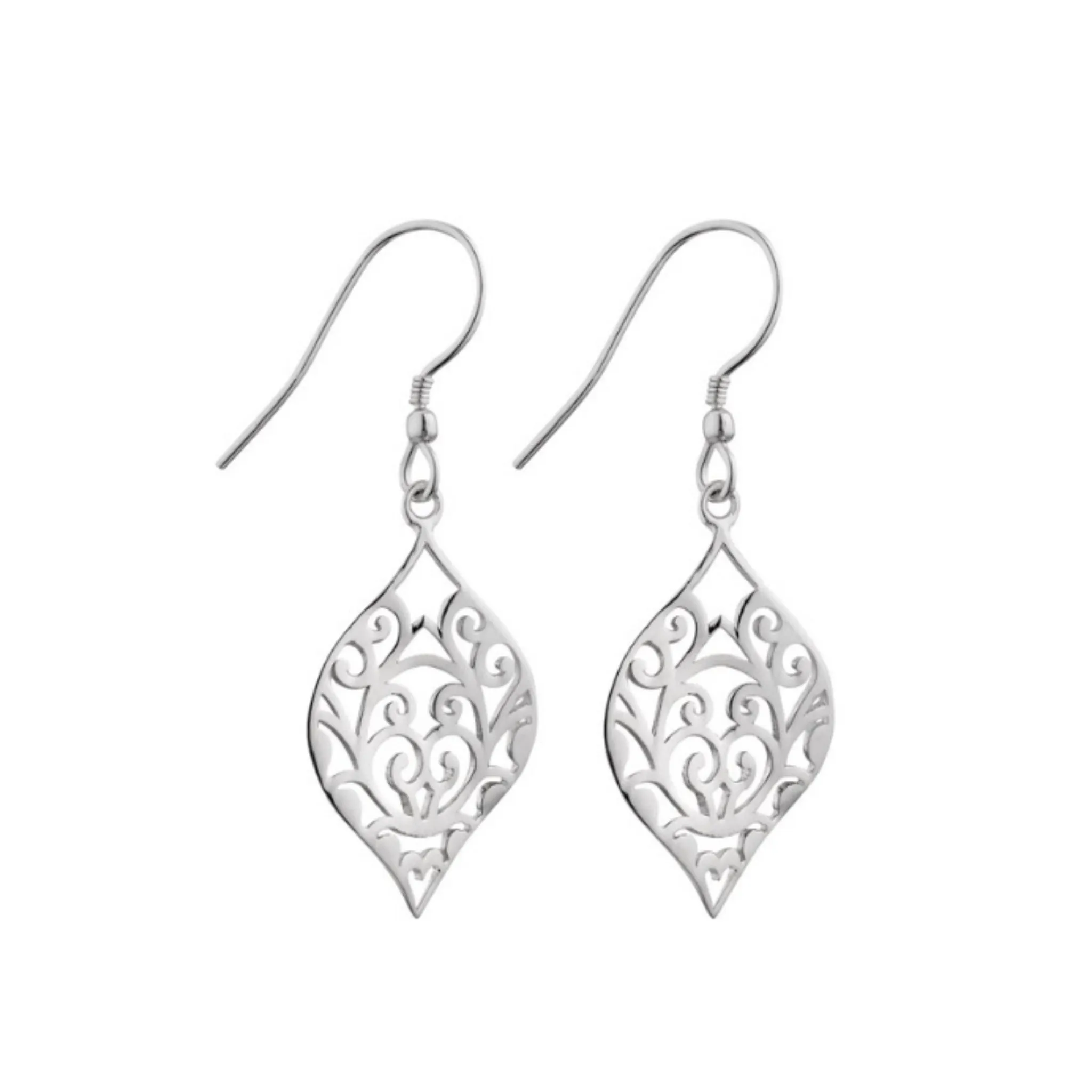 Ara filigree earring drops Silver