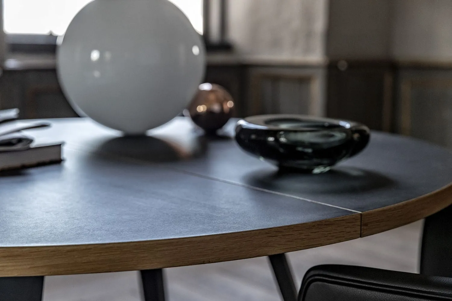 Bent Hansen Primum Table, Table Legs In Matte Lacquered Oak/Countertop In Oak Veneer