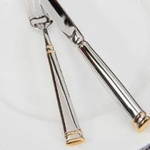 Bistro w/ Gold Accent Flatware