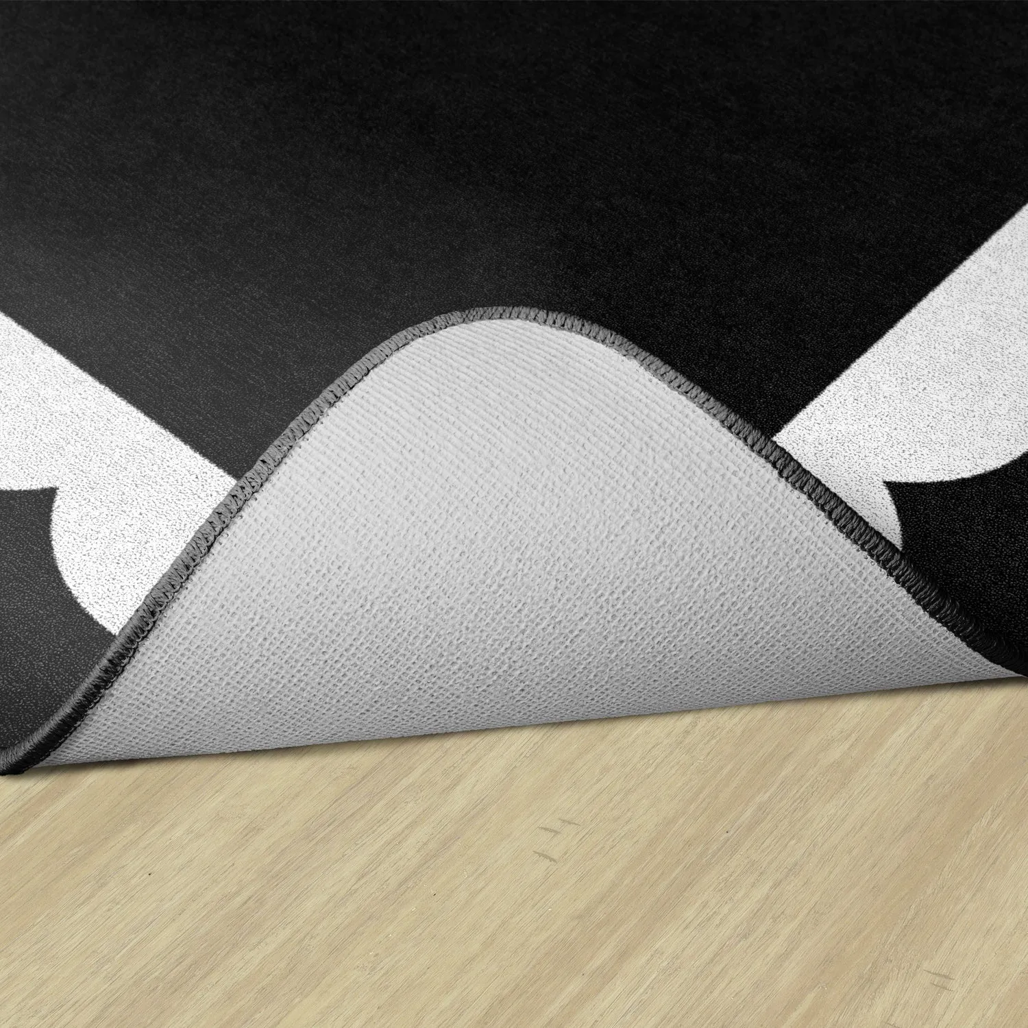 Black White & Stylish Brights Black & White Scallop Border