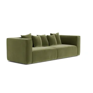 Block 3 Seater Sofa - Opal Forest