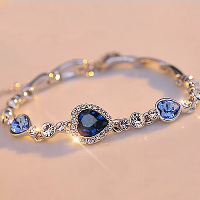 Blue Topaz Crystal Bracelet