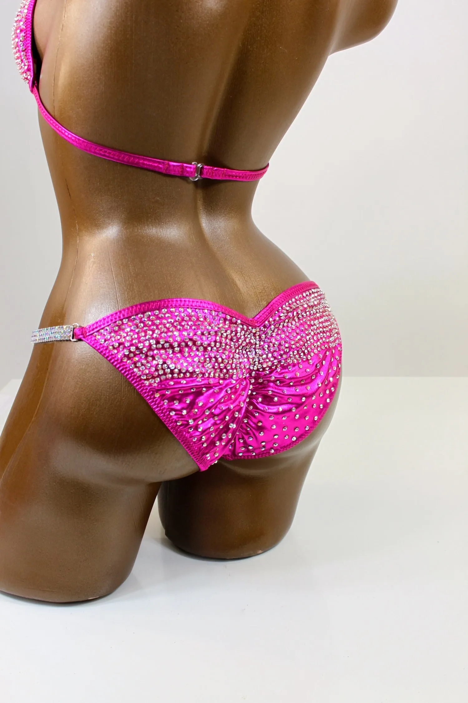 Bright Crystal Fuchsia Bikini Suit