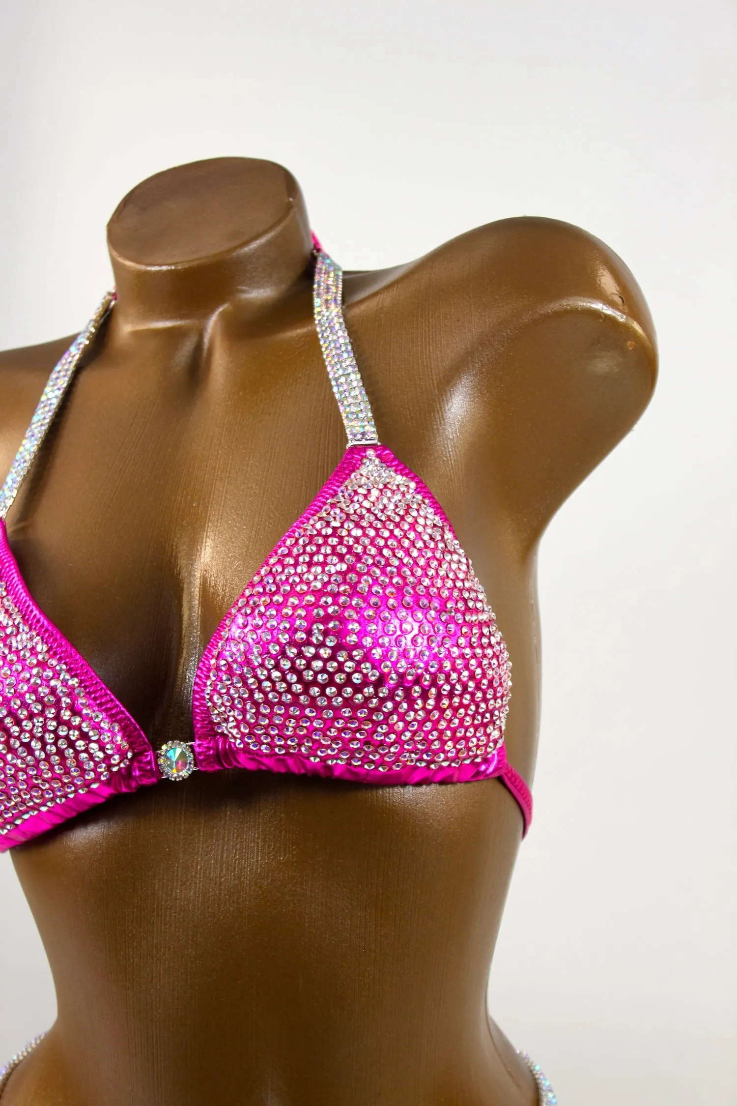 Bright Crystal Fuchsia Bikini Suit