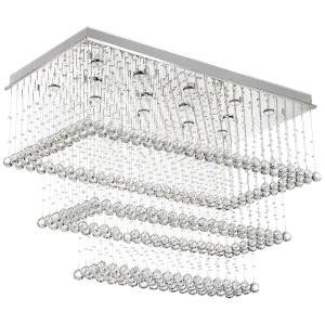 Bright Star Lighting CF311 CRYSTAL Stainless Steel and Crystal Ceiling Fitting