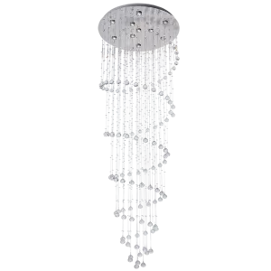 Bright Star Lighting CH233/10 CRYSTAL Stainless Steel Chandelier with Crystals