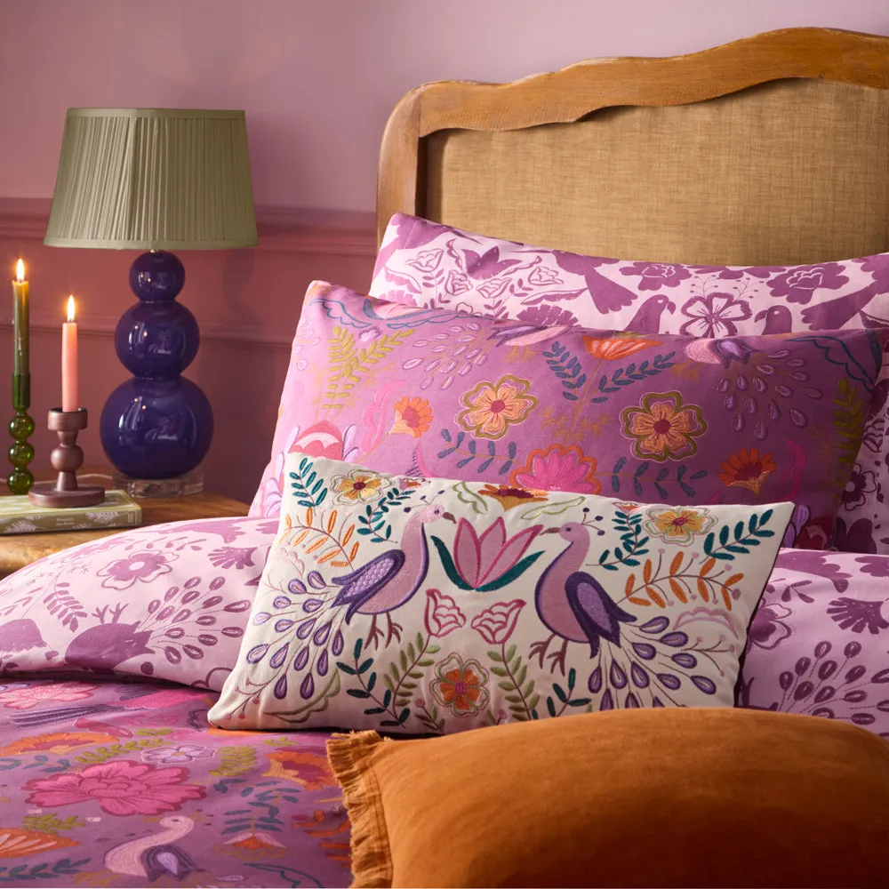 Broderie Embroidered Cushion Multicolour