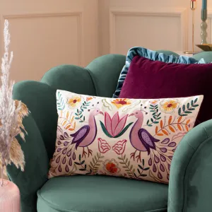 Broderie Embroidered Cushion Multicolour