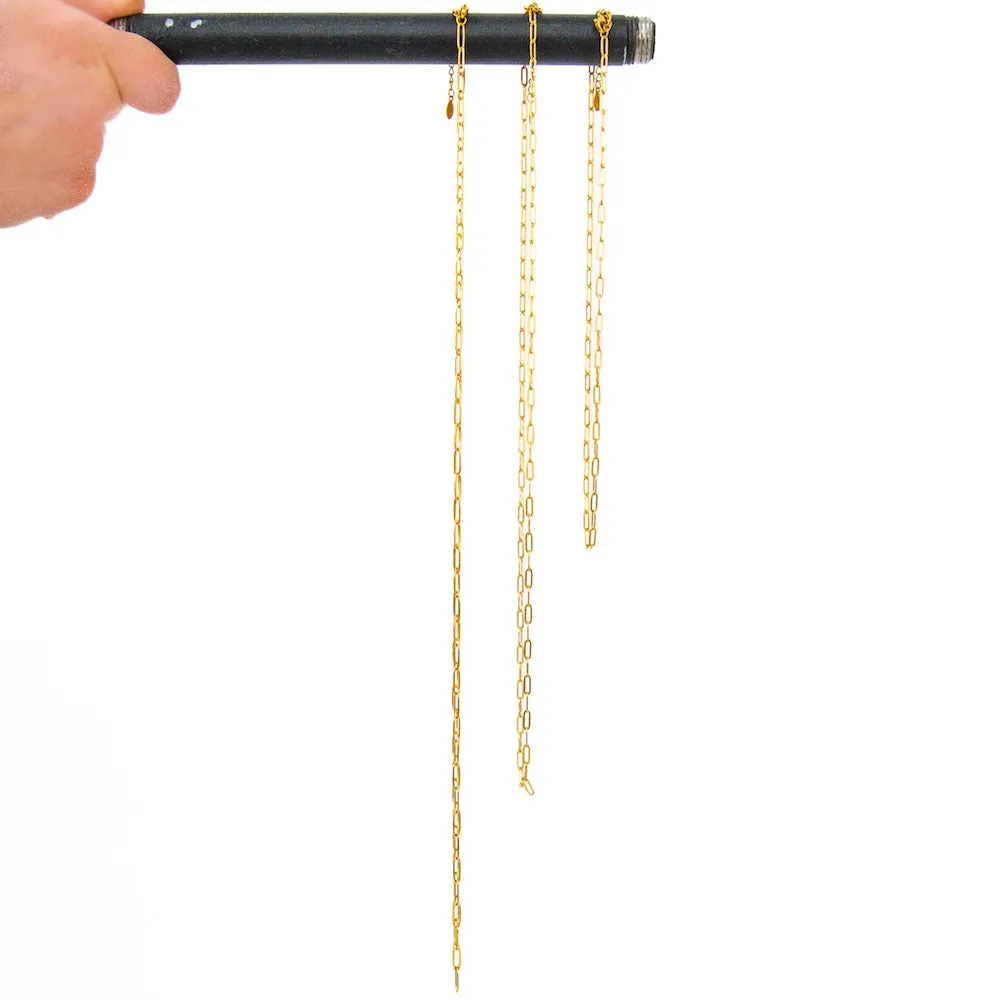 Chanelle Charm Bar Necklace Chains - WATERPROOF