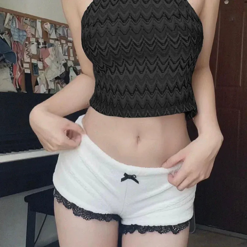 Charisma Lace Plush Shorts