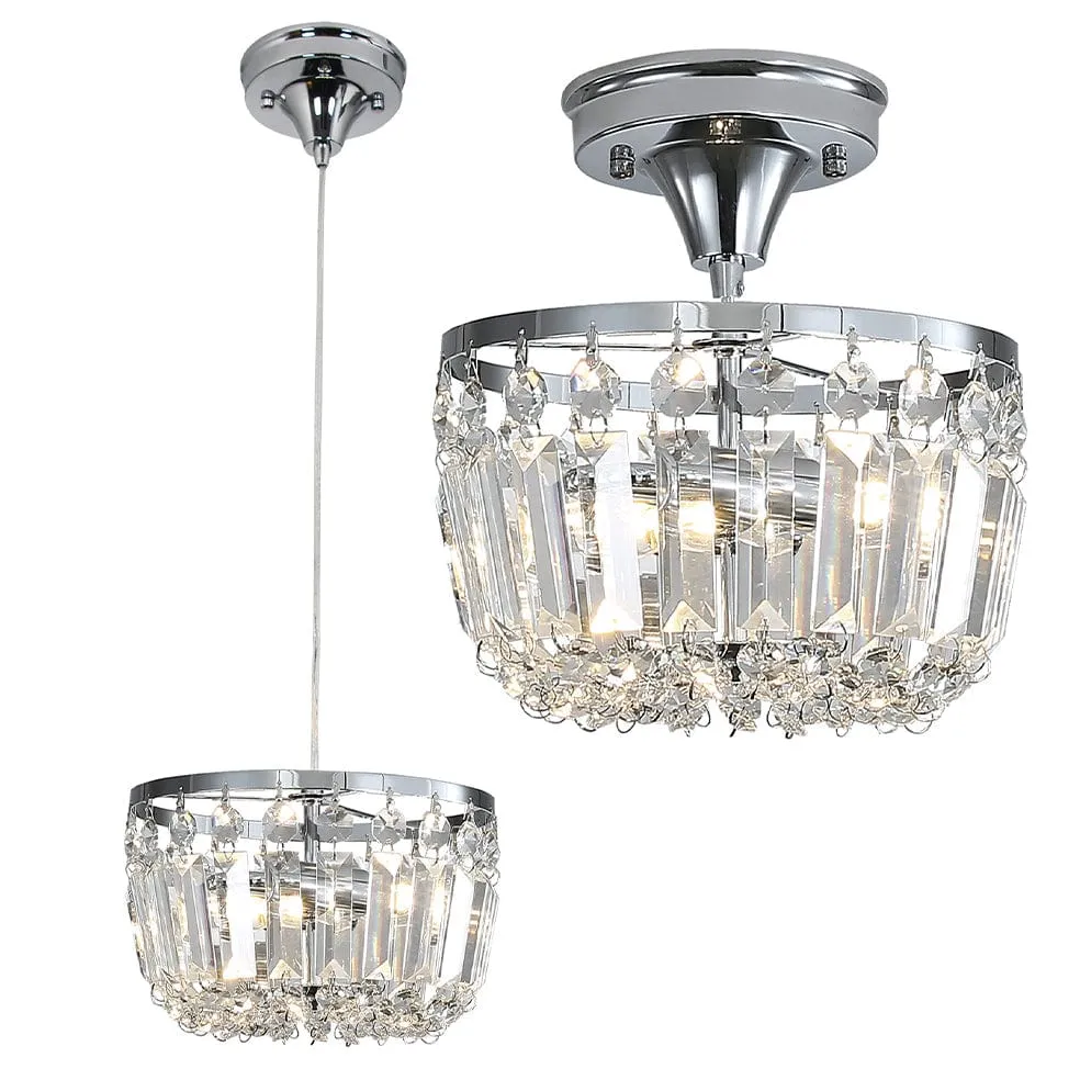 Clara Crystal Light | Chrome or Gold