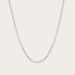 Classic diamond tennis necklace (Lab)