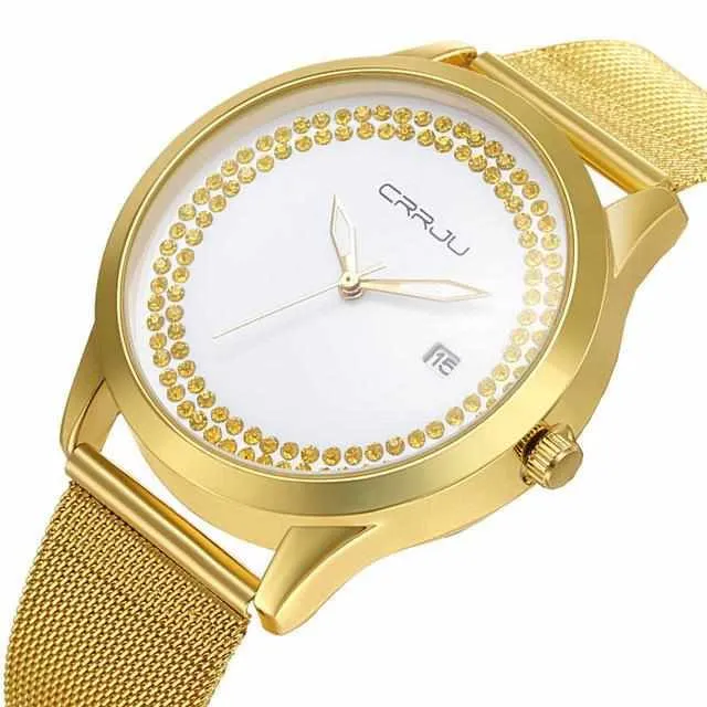 Classic Diamonds Women's Quartz Watch