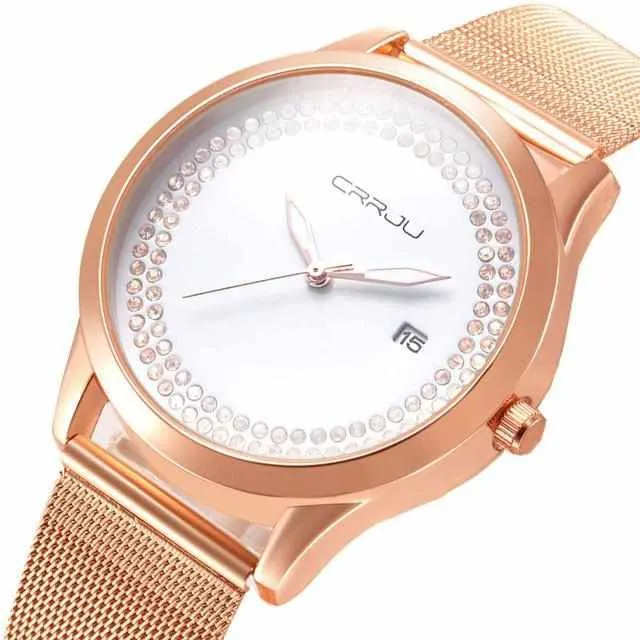 Classic Diamonds Women's Quartz Watch