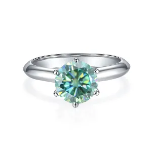 Classic Green Diamond Ring