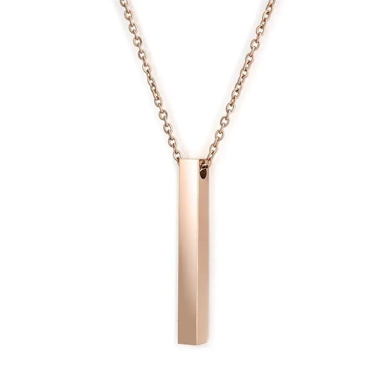 Claudius Minimal Steel Pendant Necklace