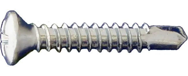 Daggerz 8" x 3/4" Phillips Oval Head Zinc Self Drill Screws - 10000 Qty