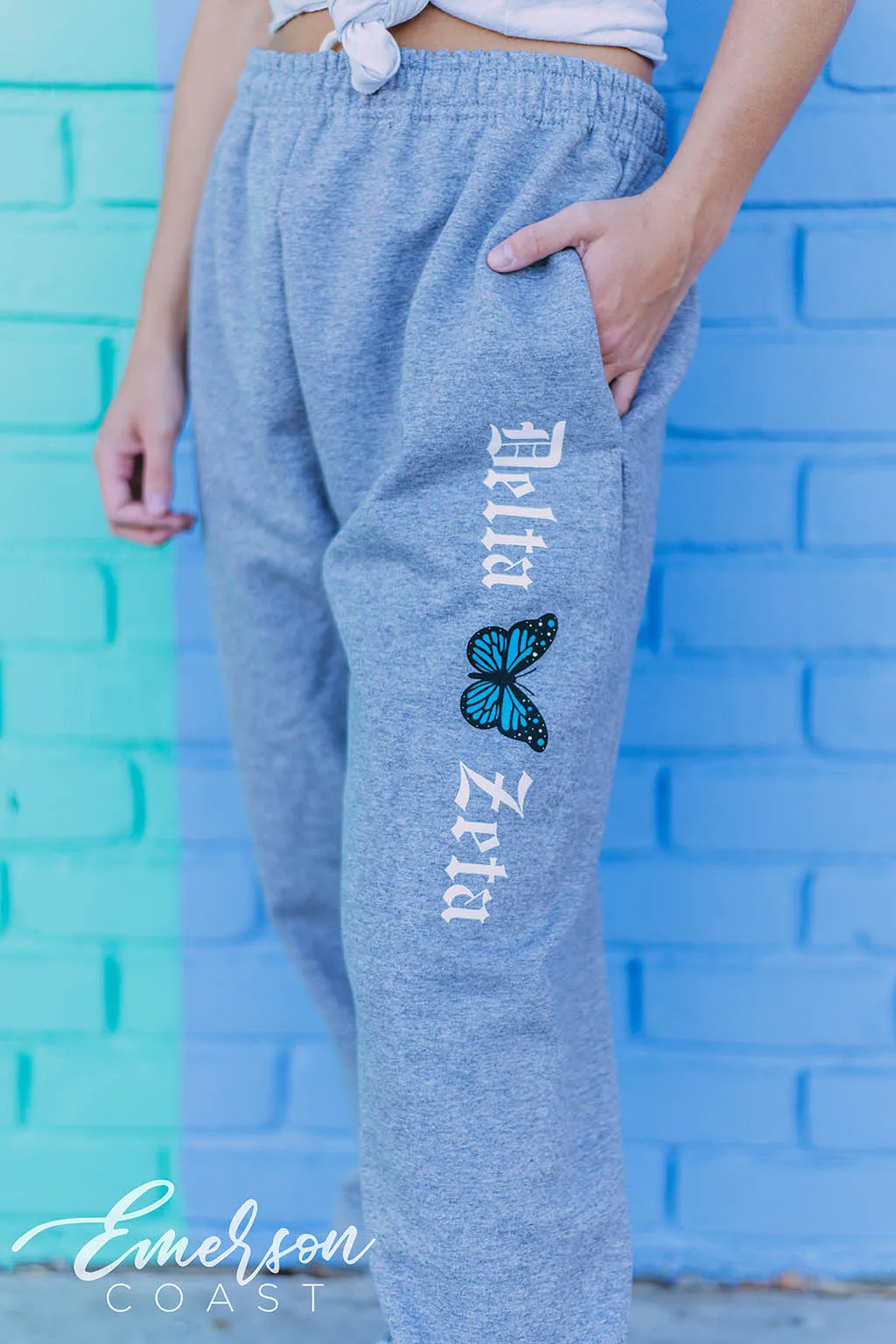 Delta Zeta Butterfly Joggers