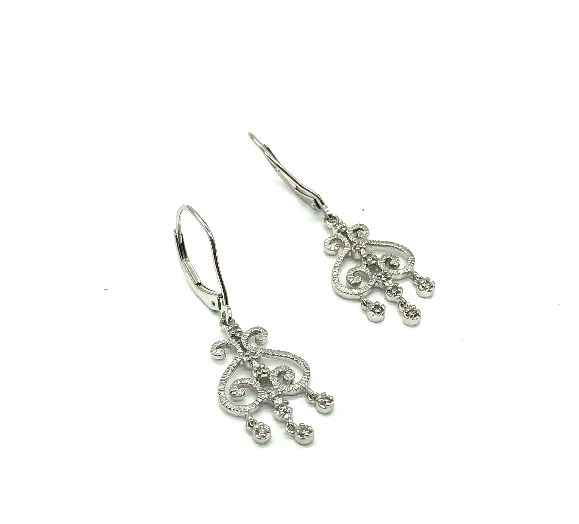 Diamond Accent Chandelier Style Earrings