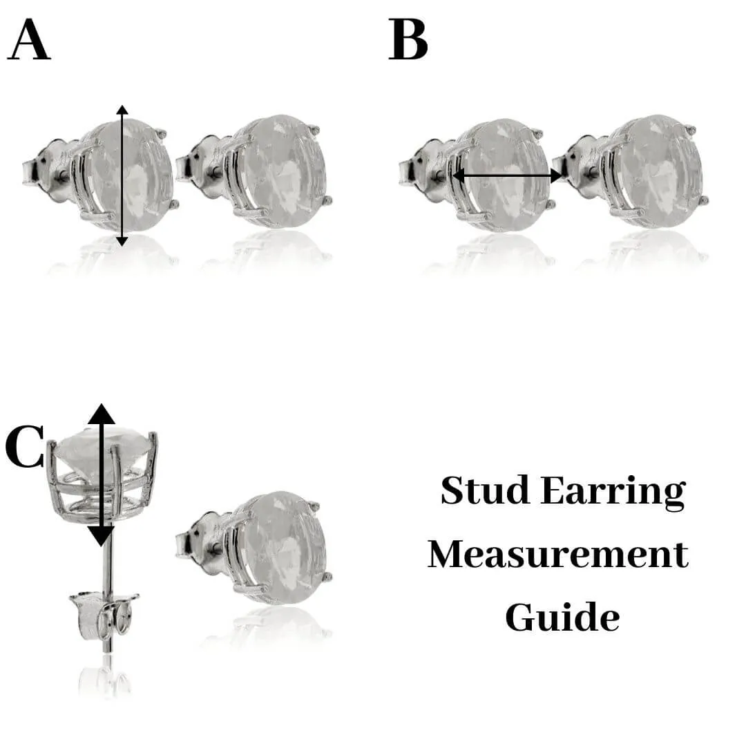 Diamond Triangle Post Earrings