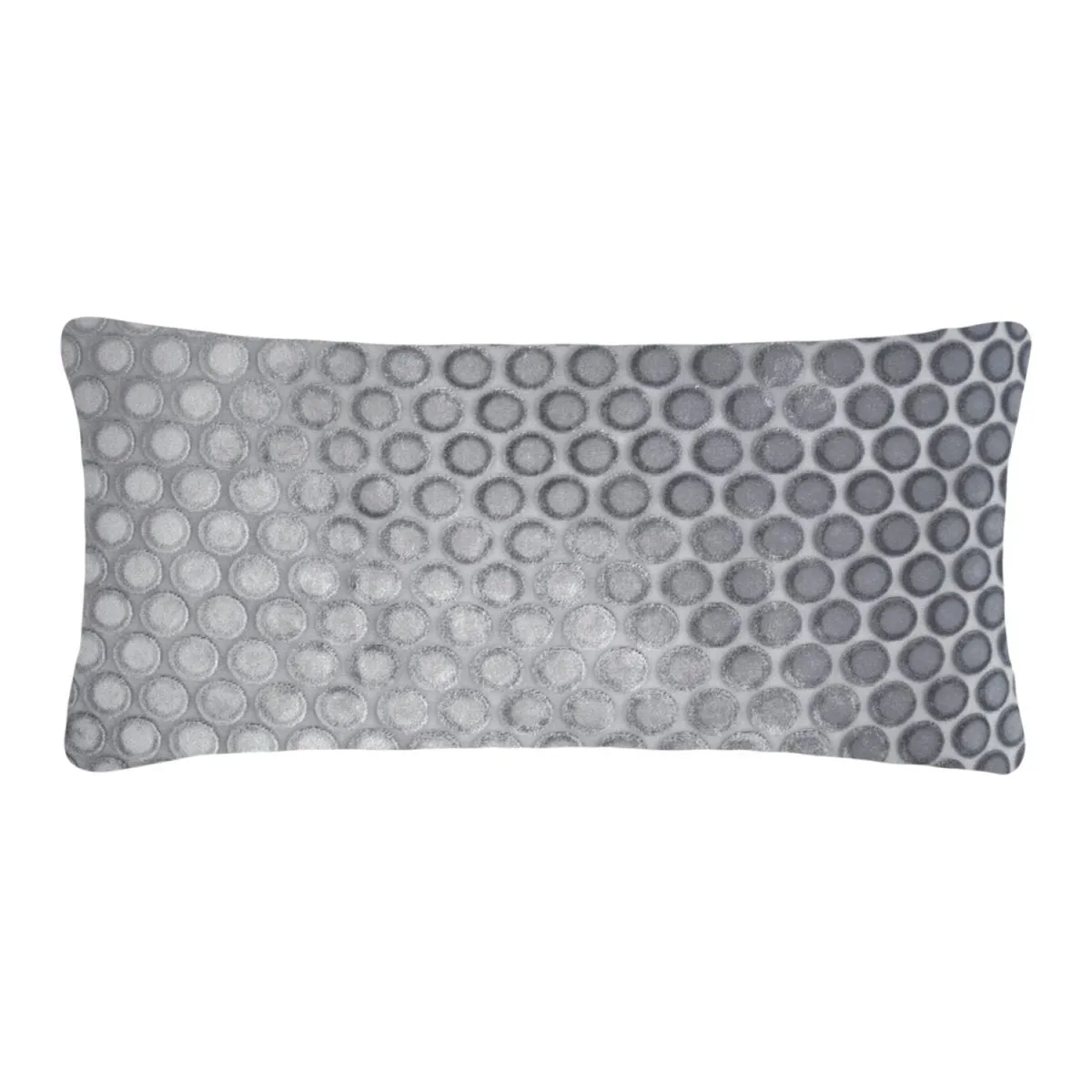 Dots Velvet Silver Gray Pillows by Kevin O’Brien Studio