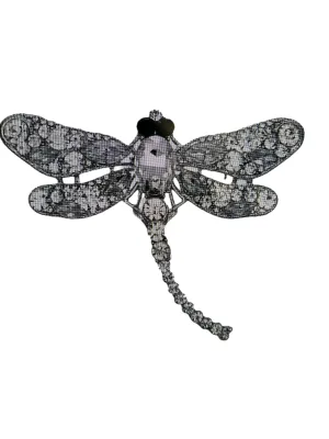 Dragonfly Brooch - Silver