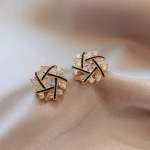 E1478 - Simple Crystal Earrings