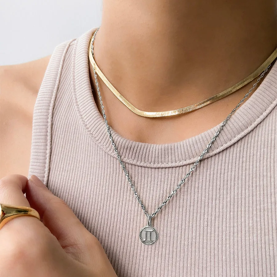 Edie Snake Chain Gold Necklace