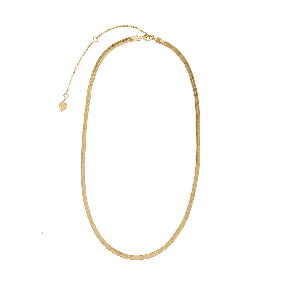 Edie Snake Chain Gold Necklace