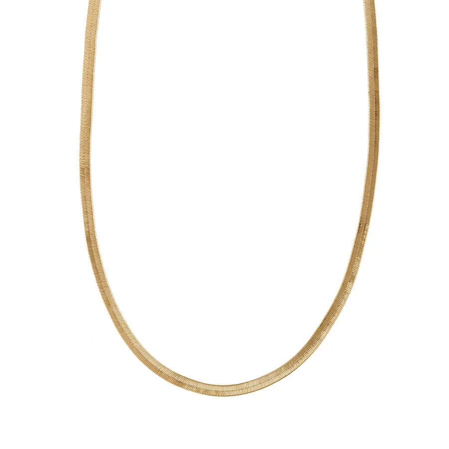 Edie Snake Chain Gold Necklace