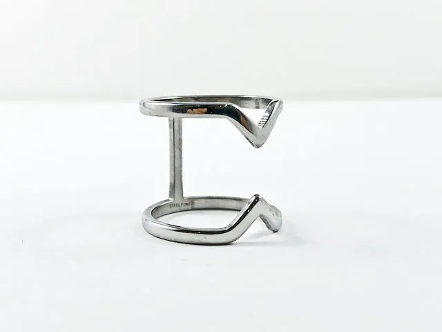 Elegant Thin Shiny Open Steel Ring