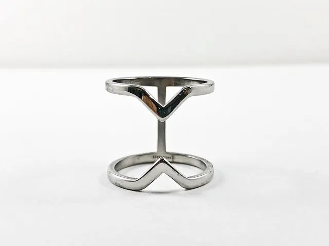 Elegant Thin Shiny Open Steel Ring