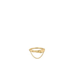 Eroz Chain Ring - 24 carat gold-gilded edition