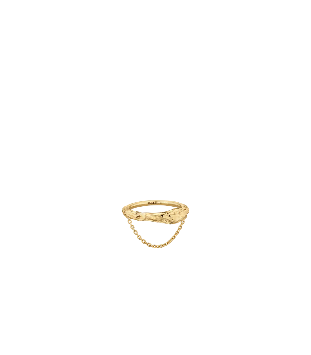 Eroz Chain Ring - 24 carat gold-gilded edition