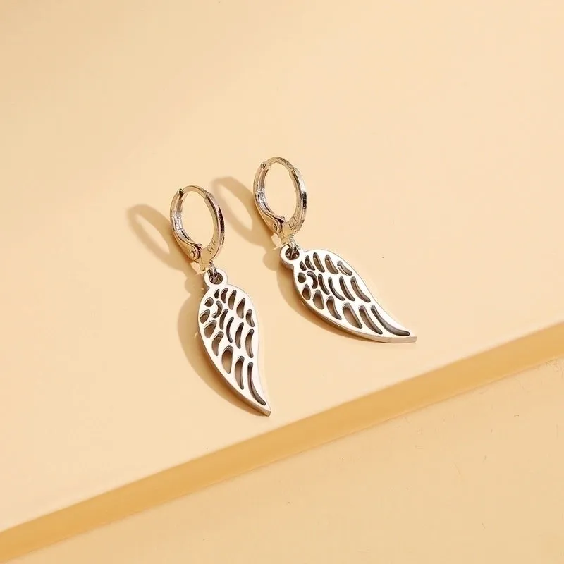 Fashion Simple Stainless Steel Earrings Geometric Drop Earrings