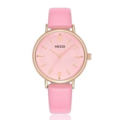 Fashion Simple Style Watch Leather Strap Women Quartz Watch