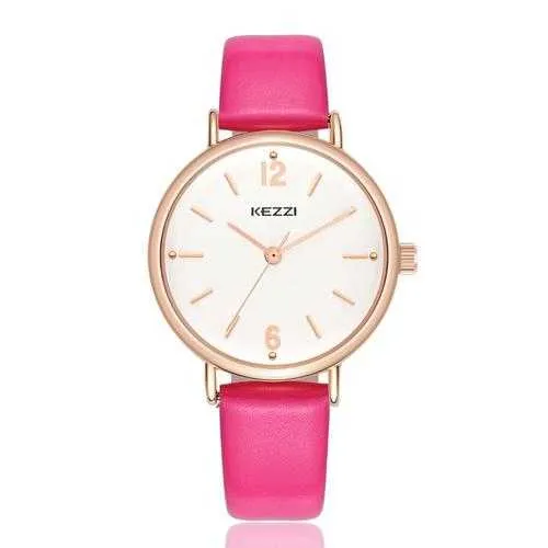 Fashion Simple Style Watch Leather Strap Women Quartz Watch