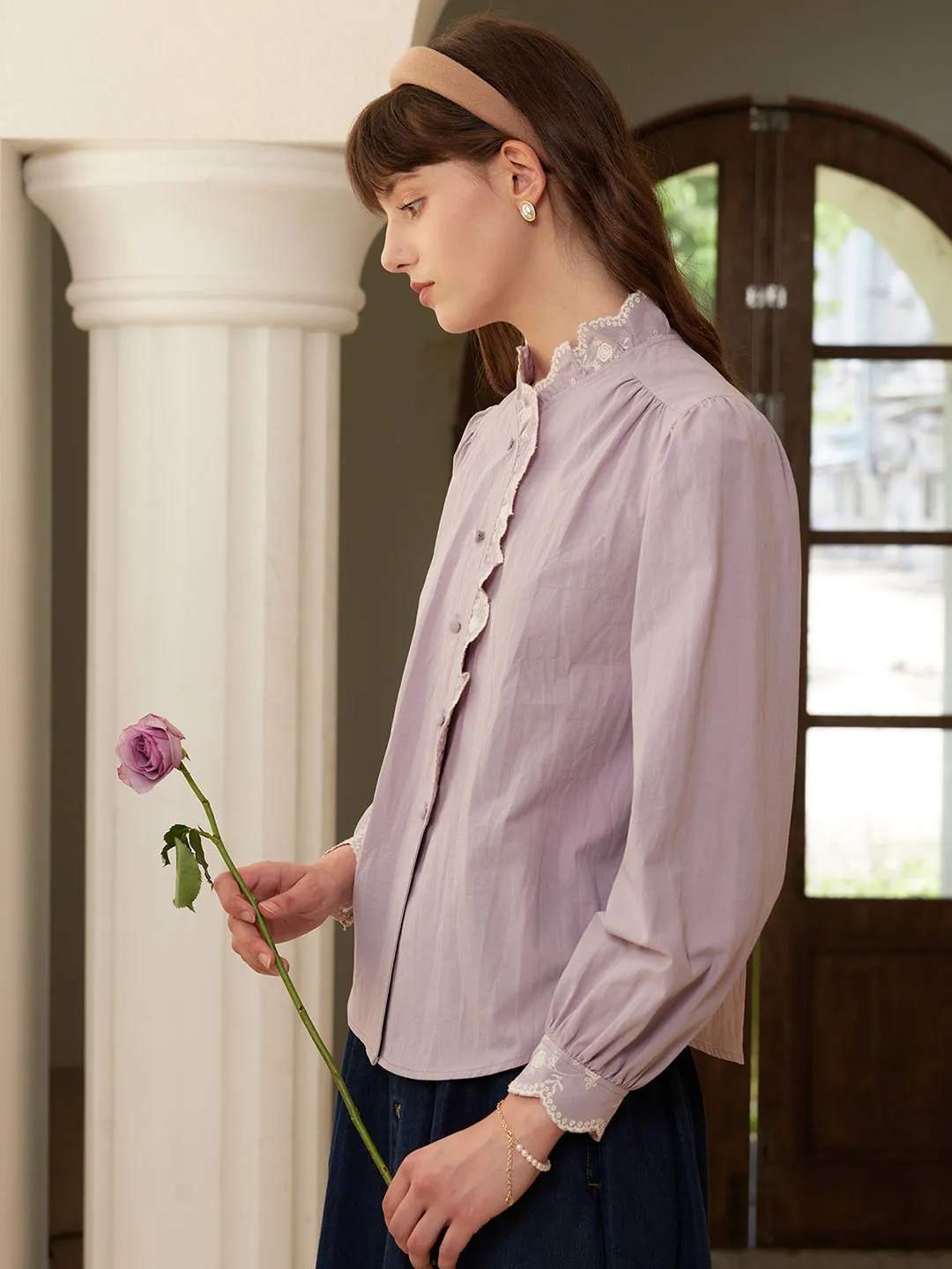 【Final Sale】Alina Floral Embroidered Blouse